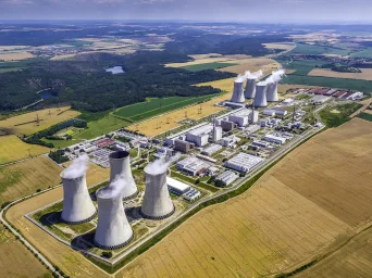 Areál jaderné elektrárny Dukovany